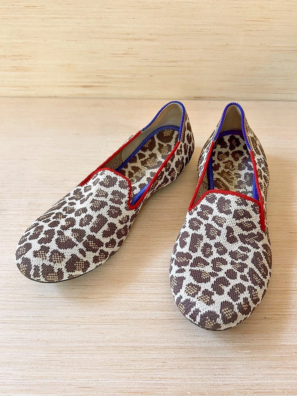 Rothy's The Point Leopard Print Flats US 9.5 Like New